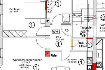 Wohnung Löhnberg - 2.5 Zimmer, 69 m&sup2;, 1.105&euro; | Angebot:25172648