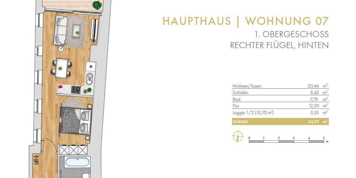 Etagenwohnung Rochlitz - 2 Zimmer, 54 m&sup2;, 489&euro; | Angebot:26188667