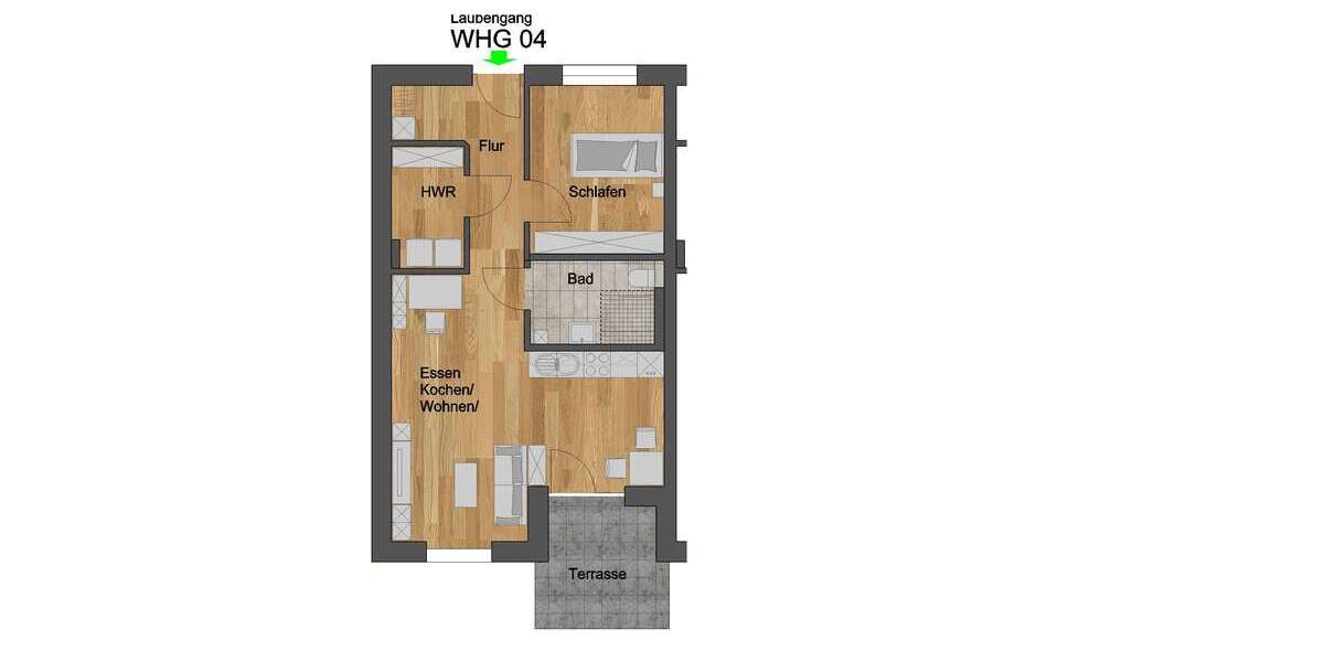 Wohnung zum Mieten in Külsheim 716 € 60.92 m² 2 zimmer