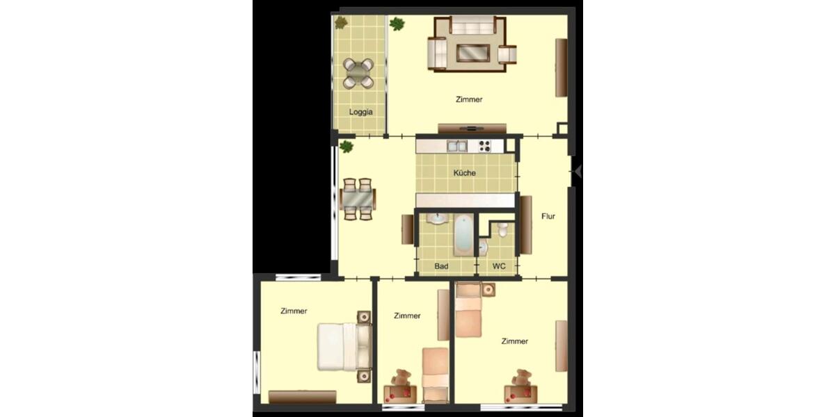 Etagenwohnung Ritterhude - 1 Zimmer, 40 m&sup2;, 550&euro; | Angebot:25305910