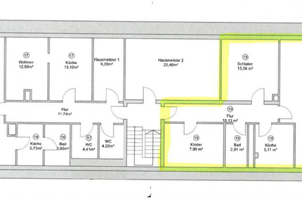 Wohnung Kassel Vorderer Westen - 3 Zimmer, 65 m&sup2;, 780&euro; | Angebot:24700370