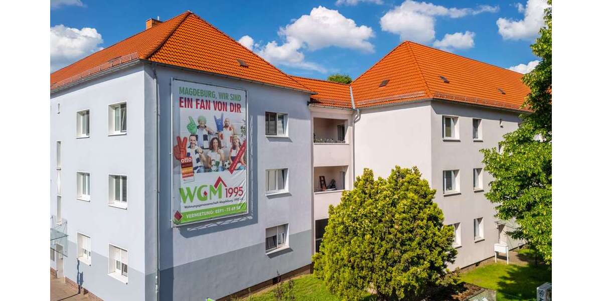 Etagenwohnung Magdeburg Stadtfeld Ost - 3 Zimmer, 57 m&sup2;, 401&euro; | Angebot:26729627