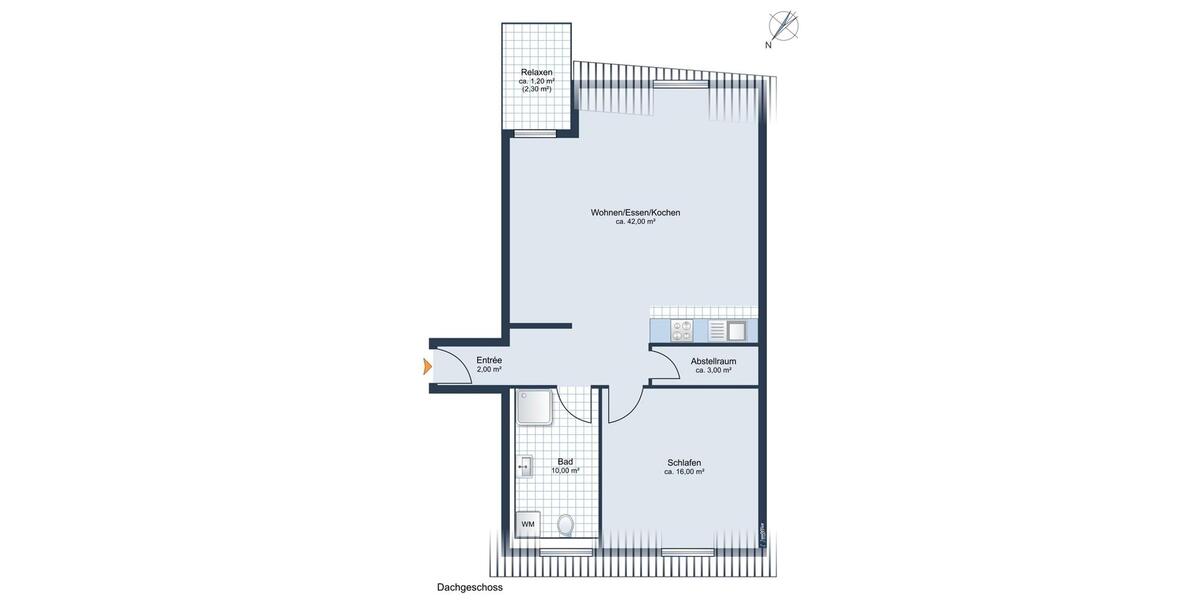 Etagenwohnung Schrobenhausen - 2 Zimmer, 73 m&sup2;, 810&euro; | Angebot:25306312