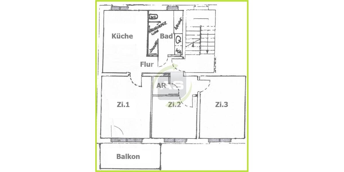 Erdgeschoßwohnung Meerane - 3 Zimmer, 82 m&sup2;, 595&euro; | Angebot:26098087