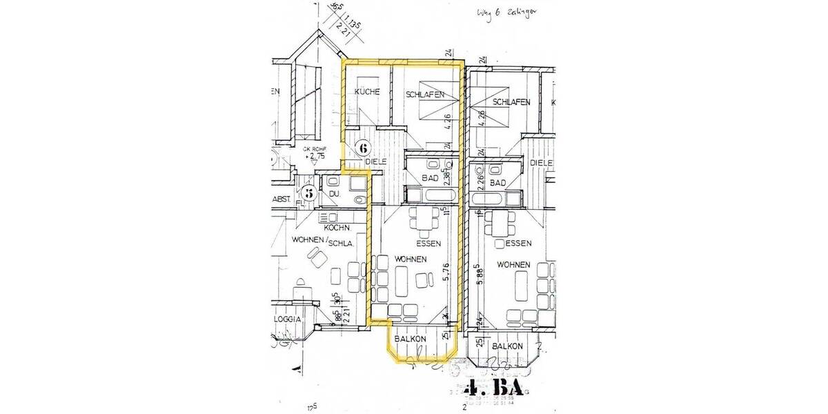 Etagenwohnung Roßtal - 2 Zimmer, 60 m&sup2;, 580&euro; | Angebot:25743068