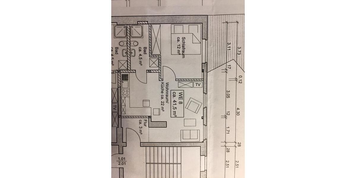 Dachgeschoßwohnung Bitterfeld-Wolfen Bitterfeld - 2 Zimmer, 42 m&sup2;, 300&euro; | Angebot:26419945