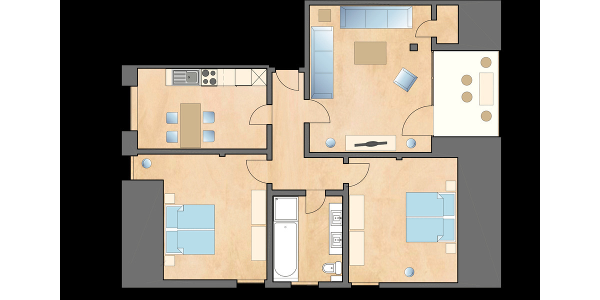 Lieper Winkel: 4-Zimmerwohnung in ruhiger idyllischer Lage 4 zimmer