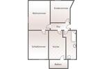 Erdgeschoßwohnung Reichenbach im Vogtland Obermylau - 3 Zimmer, 58 m&sup2;, 349&euro; | Angebot:25854256