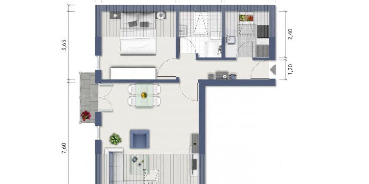 Dachgeschoßwohnung Limburg an der Lahn Offheim - 2 Zimmer, 64 m&sup2;, 760&euro; | Angebot:26584926