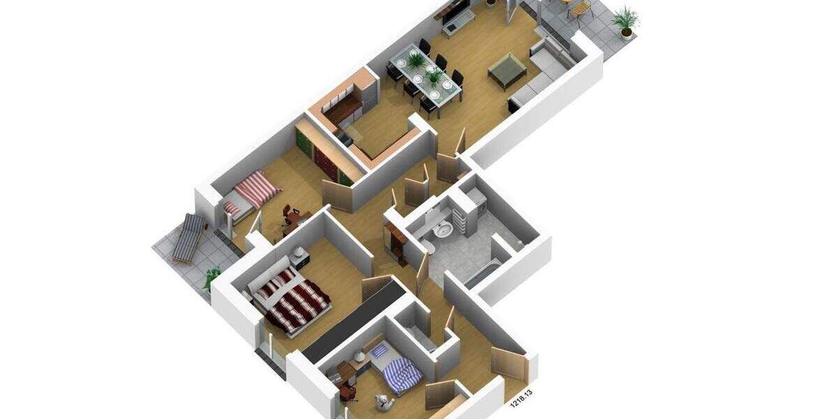 Etagenwohnung Norderstedt Garstedt - 4 Zimmer, 95 m&sup2;, 1.292&euro; | Angebot:25803212