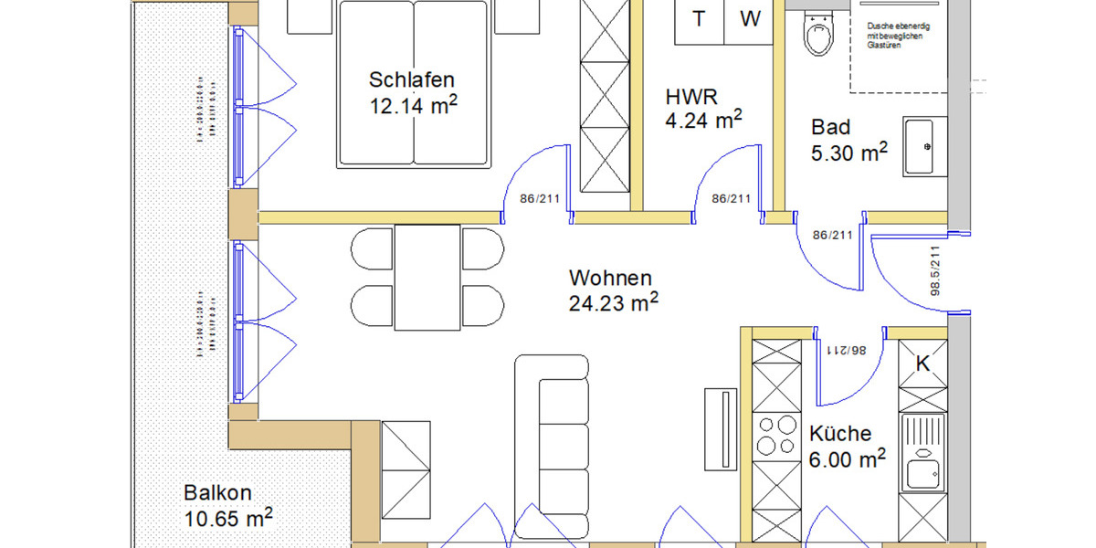 Erdgeschoßwohnung Schleiden - 2 Zimmer, 57 m&sup2;, 760&euro; | Angebot:25873060