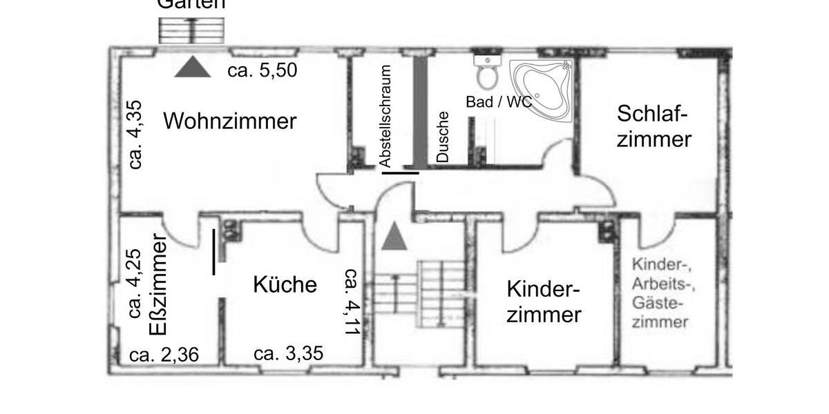 Nachmieter 4-5 Zi., Einbauküche, Garten, Kamin, Nähe Uni 5 zimmer