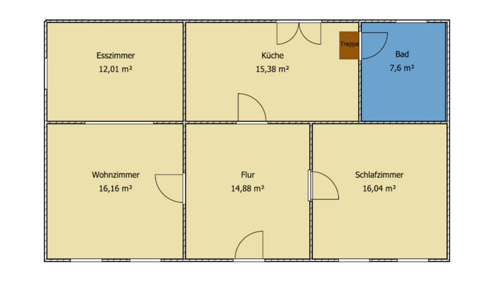 2 Zimmer Erdgeschoßwohnung