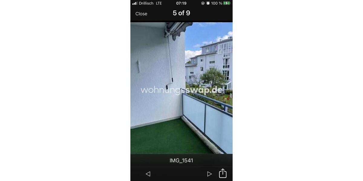 Etagenwohnung München Bogenhausen - 2 Zimmer, 61 m&sup2;, 1.100&euro; | Angebot:26145346
