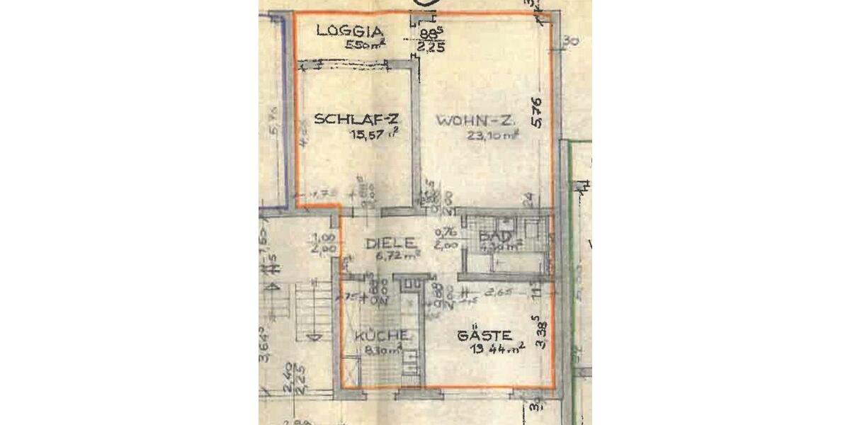 Etagenwohnung Bad Pyrmont - 3 Zimmer, 72 m&sup2;, 870&euro; | Angebot:26024217