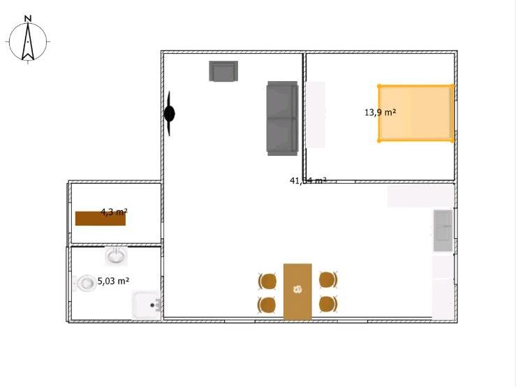 Dachgeschoßwohnung Schortens - 2 Zimmer, 65 m&sup2;, 700&euro; | Angebot:25926985