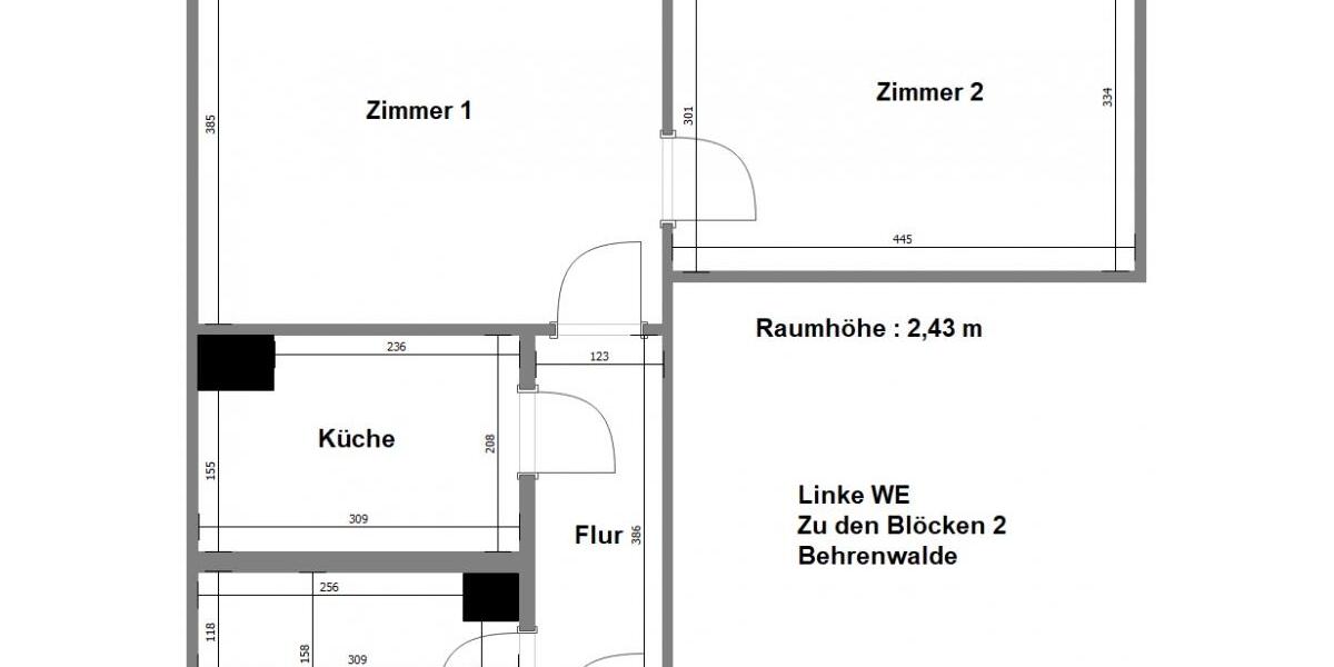 Erdgeschoßwohnung Franzburg - 2 Zimmer, 48 m&sup2;, 289&euro; | Angebot:25900759