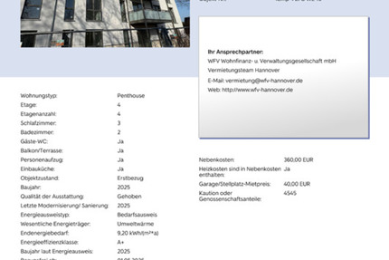 Haus Ronnenberg - 4 Zimmer, 109 m&sup2;, 1.515&euro; | Angebot:25783975