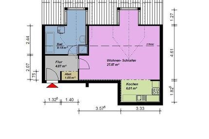 Wohnung Neubrandenburg - 1 Zimmer, 45 m&sup2;, 366&euro; | Angebot:25103004