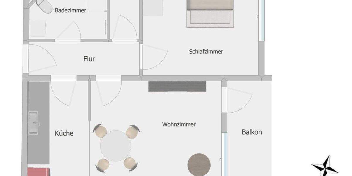 Barrierearmes, (Teil-) Möbliertes Küsten-Refugium in Schilksee: Strandnah Wohnen inkl. Garage 2 zimmer