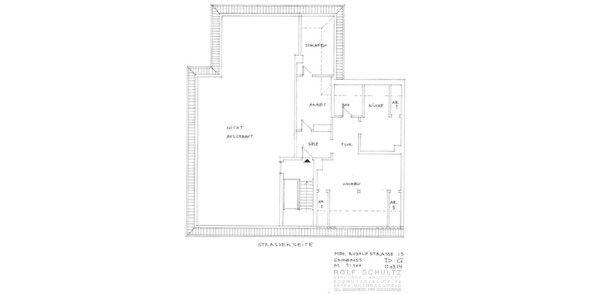 Dachgeschoßwohnung Braunschweig Lehndorf-Watenbüttel - 3 Zimmer, 101 m&sup2;, 875&euro; | Angebot:24705534