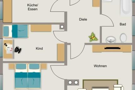 Bezugsfertige Wohnung - Einfach Möbel rein und Füße hoch! 3 zimmer