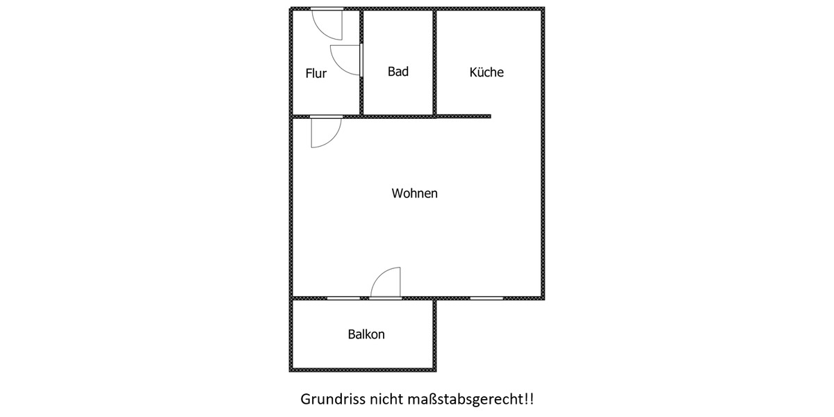 Etagenwohnung Bernsdorf - 1 Zimmer, 31 m&sup2;, 115&euro; | Angebot:26688119