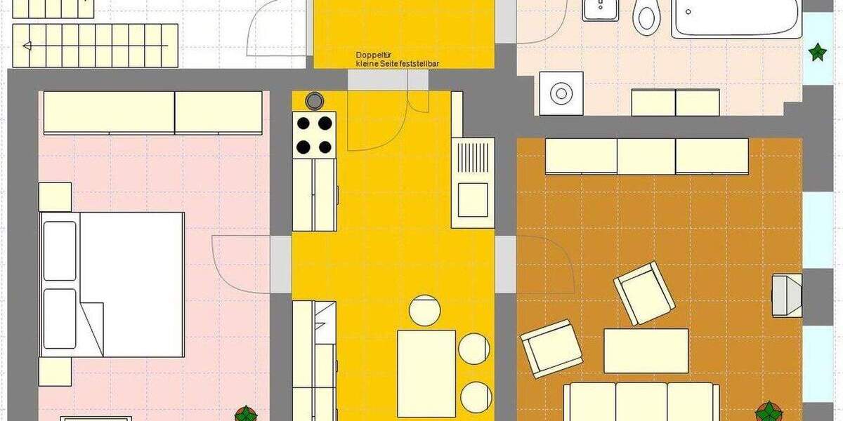 Etagenwohnung Gersdorf - 2 Zimmer, 57 m&sup2;, 300&euro; | Angebot:26251028