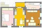 Etagenwohnung Gersdorf - 2 Zimmer, 57 m&sup2;, 300&euro; | Angebot:26251028