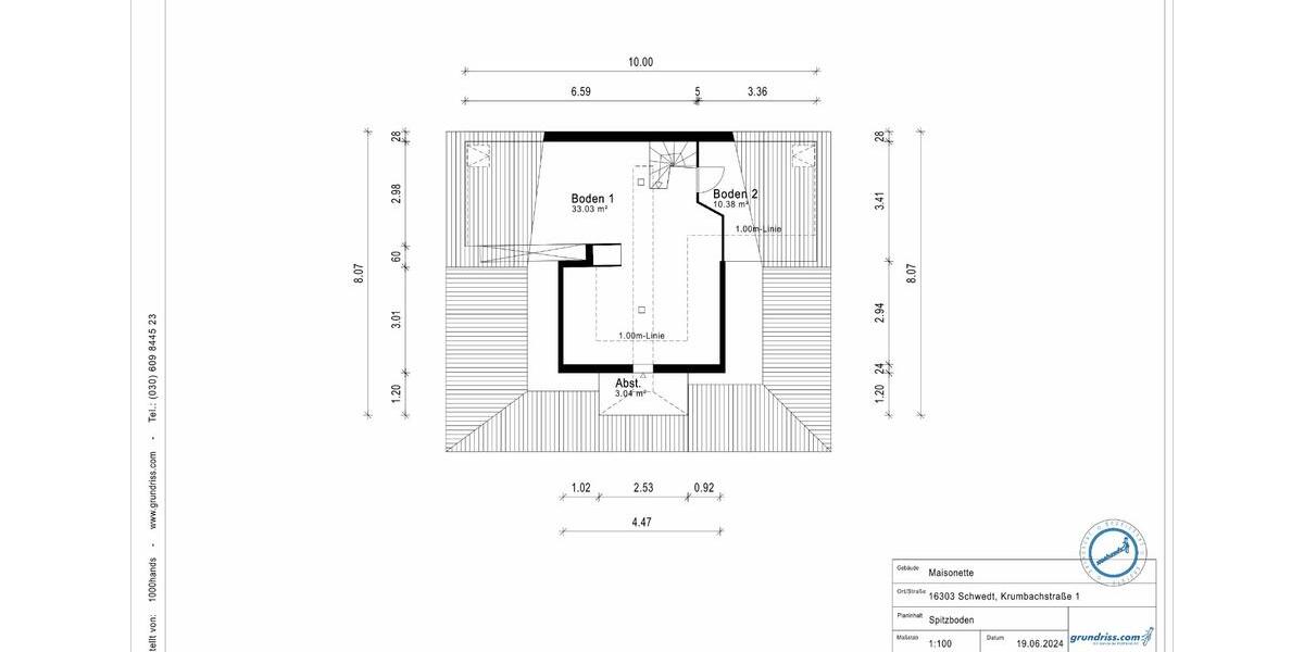 Maisonettenwohnung Schwedt (Oder) - 3 Zimmer, 53 m&sup2;, 370&euro; | Angebot:24865005