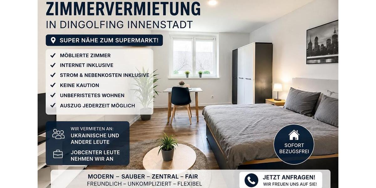 Etagenwohnung Dingolfing - 1 Zimmer, 30 m&sup2;, 400&euro; | Angebot:26485694