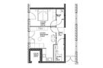 2-Zimmer-Wohnung mit offener Küche und EBK, ab September frei