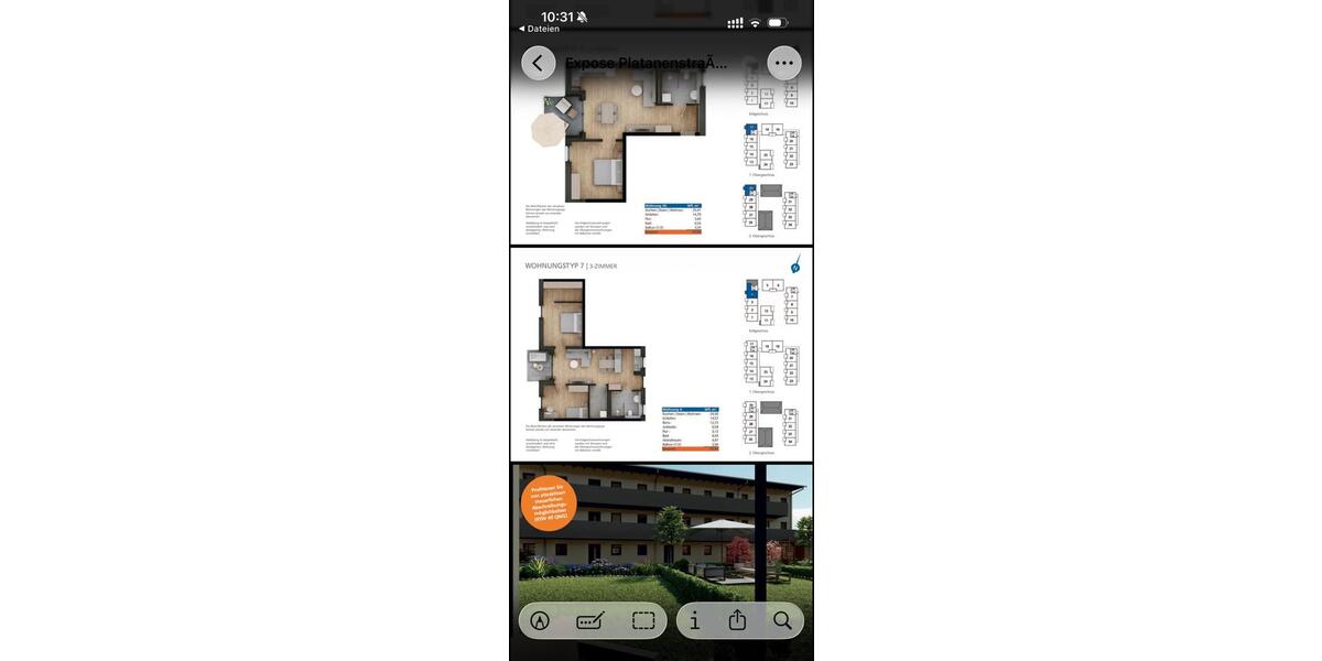 Erdgeschoßwohnung Landau an der Isar - 3 Zimmer, 76 m&sup2;, 999&euro; | Angebot:25711940