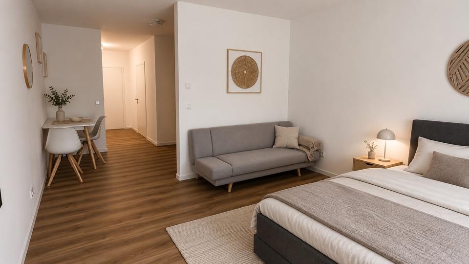 Wohnen auf Zeit Griesheim - 1 Zimmer, 35 m&sup2;, 89&euro; | Angebot:26628603