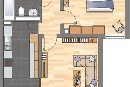 Wohnung Bellheim - 2 Zimmer, 62 m&sup2;, 589&euro; | Angebot:22708474