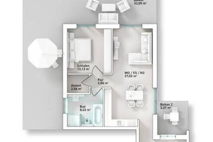 Wohnung Trier Weismark-Feyen - 2 Zimmer, 95 m&sup2;, 1.440&euro; | Angebot:25680841