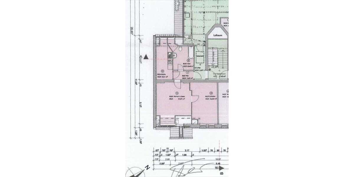 Über den Dächern Rostock´s in bester Lage 2 zimmer