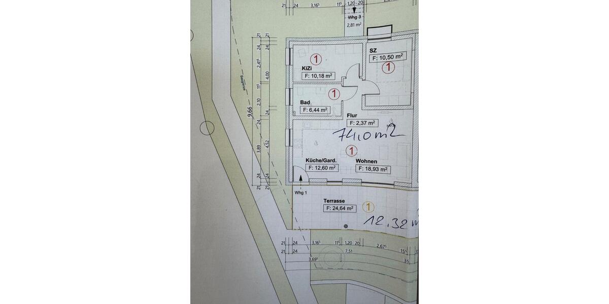 Erdgeschoßwohnung Markdorf - 3 Zimmer, 74 m&sup2;, 1.200&euro; | Angebot:26548220