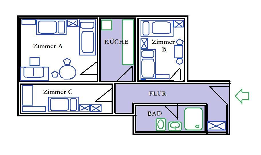 Wohnen auf Zeit Besigheim - 1 Zimmer, 20 m&sup2;, 600&euro; | Angebot:26634762