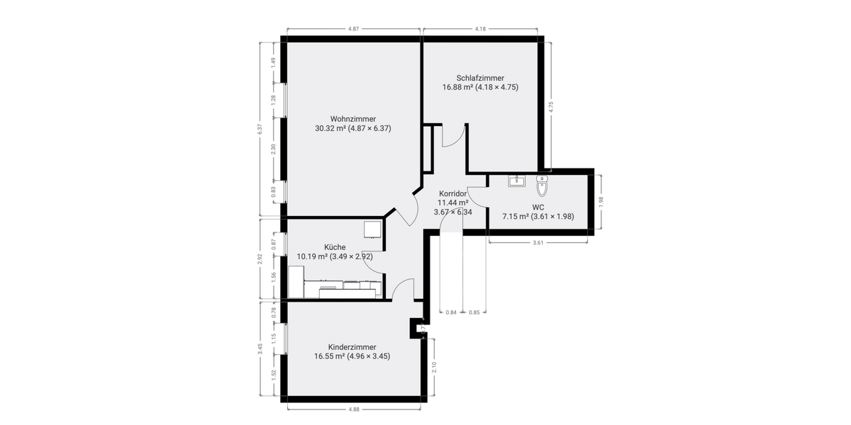 Lichtdurchflutete 3-Zimmer Wohnung in alter Villa in ruhiger Lage - Mehrfamilienhaus, Wohnhaus Loxstedt Fleeste | Angebot:27190206