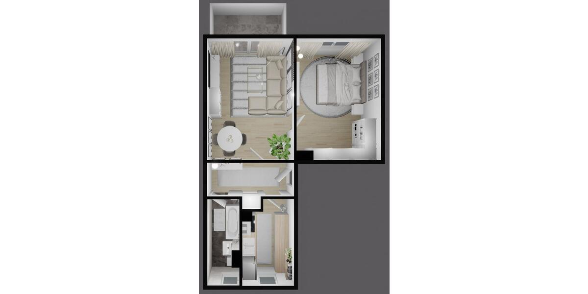 Etagenwohnung Dessau-Roßlau Dessau - 2 Zimmer, 46 m&sup2;, 415&euro; | Angebot:26534414