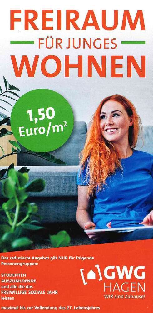 Wohnung zum Mieten in Hagen 339,21 € 62.47 m²