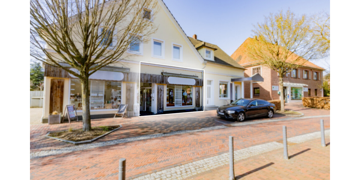 Ganderkesee-Ort Attraktives Ladenlokal in zentraler Lage mit Schaufensterfläche und Stellplatz - Gewerbeobjekt Ganderkesee | Angebot:26196303