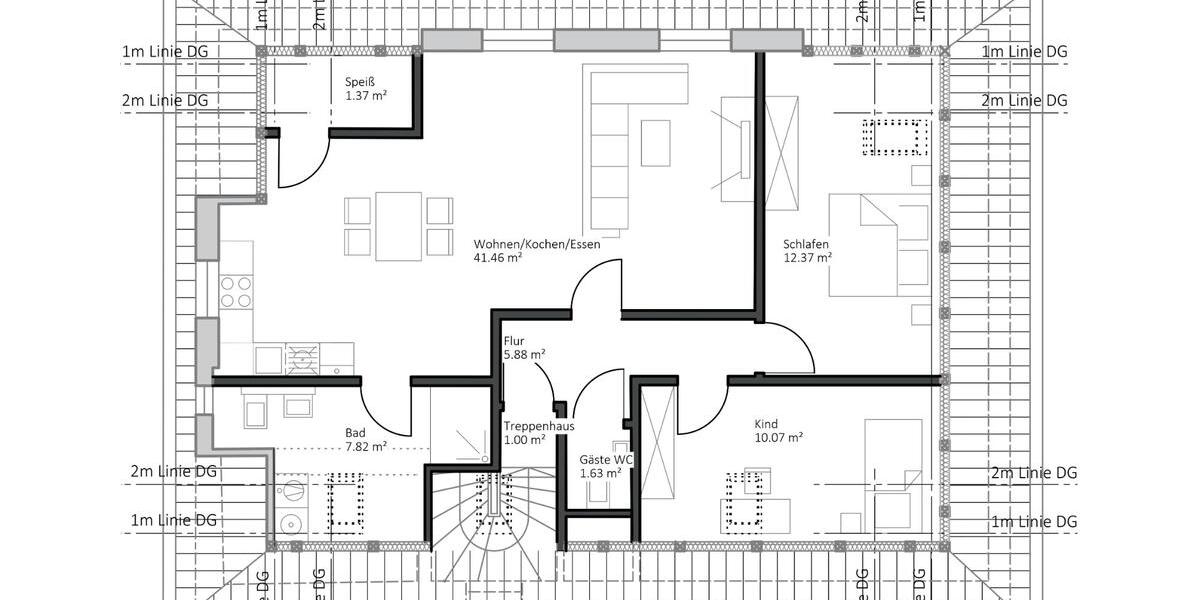 Dachgeschoßwohnung Tirschenreuth - 3 Zimmer, 760&euro; | Angebot:23602660