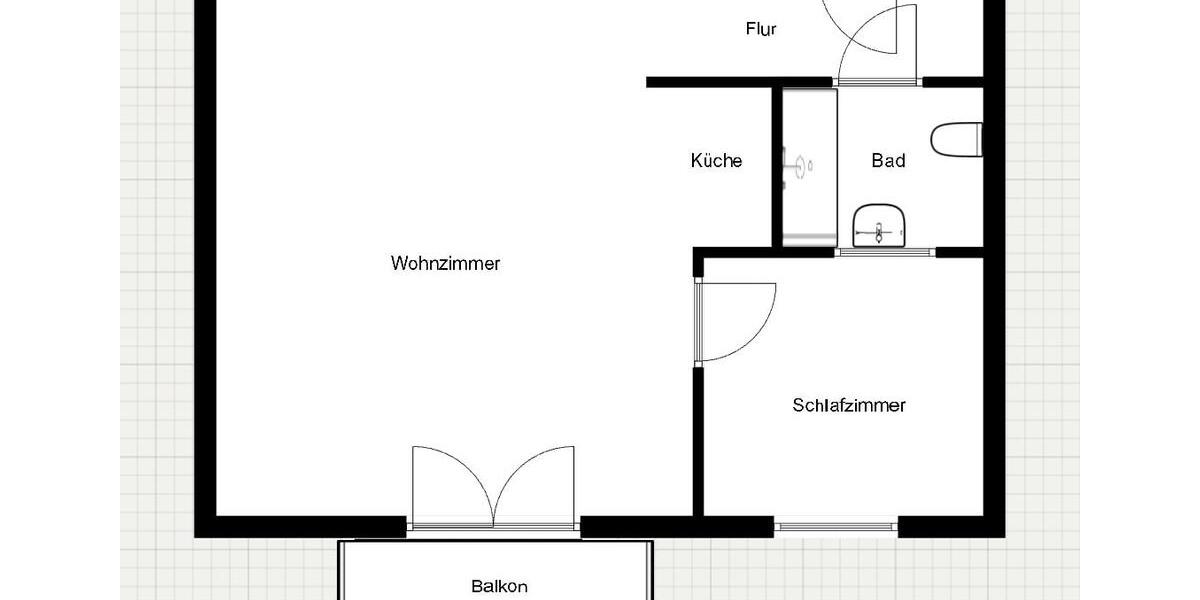 Etagenwohnung Mittweida - 2 Zimmer, 48 m&sup2;, 410&euro; | Angebot:24865952