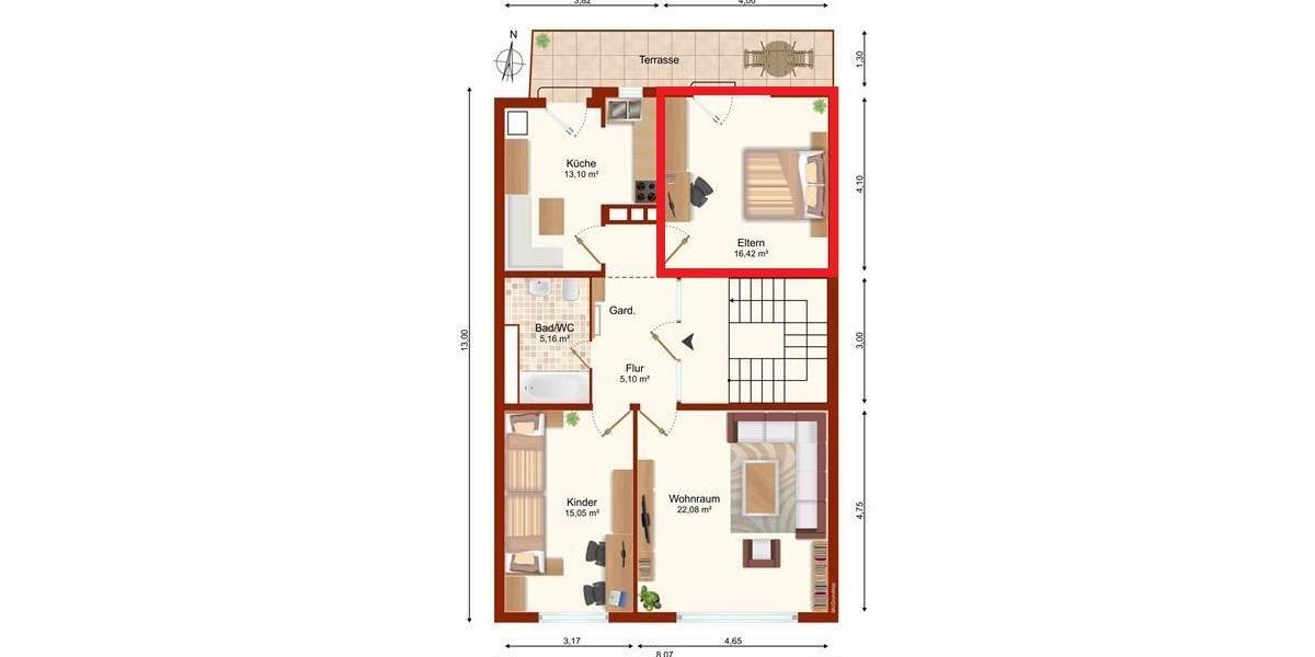 Wohnen auf Zeit Lörrach - 1 Zimmer, 16 m&sup2;, 400&euro; | Angebot:25654130