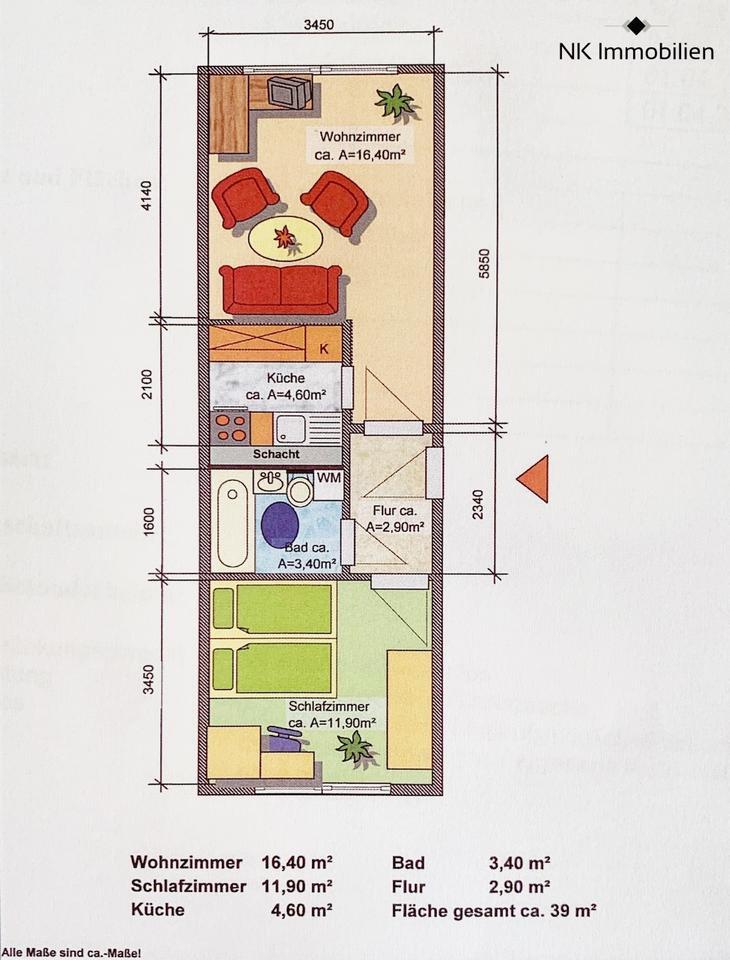 ++ gemütliche, neue 2-Raum Wohnung - beste Wohnlage in Limbach-Oberfrohna ++