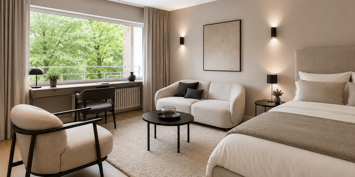Zimmer Düsseldorf Stadtbezirk 5 - 1 Zimmer, 1.820&euro; | Angebot:27269620