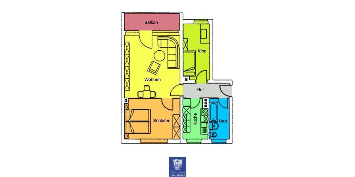 Etagenwohnung Dorfhain - 3 Zimmer, 67 m&sup2;, 399&euro; | Angebot:25286997