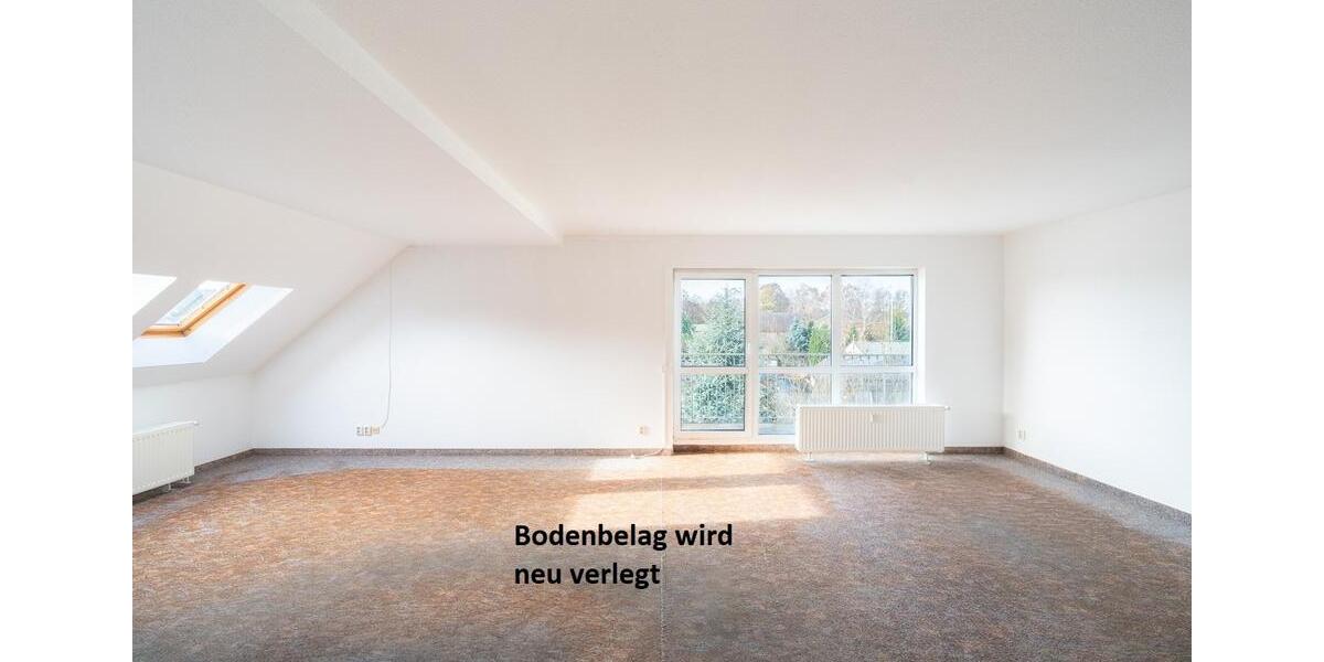 Moderne Dachgeschosswohnung mit sonnigem Westbalkon in zentraler Lage von Pulsnitz 3 zimmer